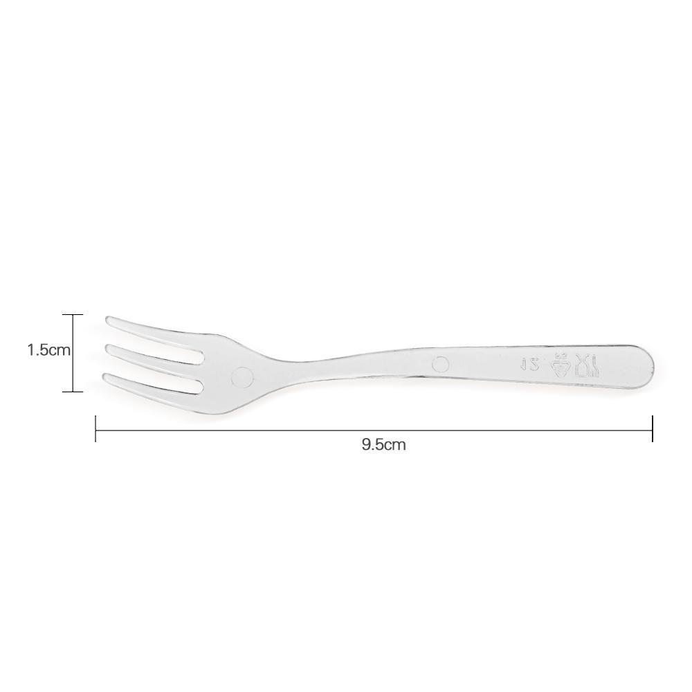 Set de Cupe Pătrate Transparente pentru Sos și Mousse cu Lingurițe - Perfect pentru Deserturi și Aperitive