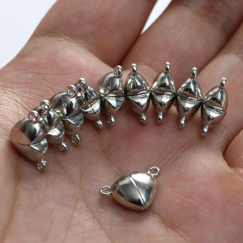 10ks Slitina mědi Láska Magnetický konvertor spony Přívěsek Náramek Náhrdelník Přívěsek