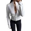 Premium soft waxy semi-turtleneck multi-color zipper sweater women's new 2026 gentle solid color slim-fit knitted top