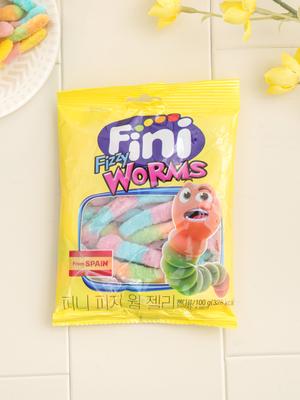 Fini Fizzy Worm Jelly Candy 100g