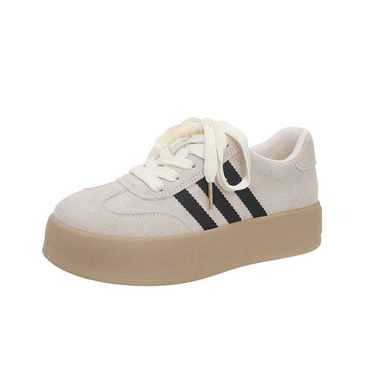 Leather popular breathable mesh yellow German training shoes women's 2025 new spring and summer versatile candy color board shoes Forrest Gump shoes