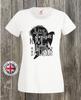 Labyrinth T Shirt Goblin King 'Live Without Sunlight'white Unisex  Ladies Fitted