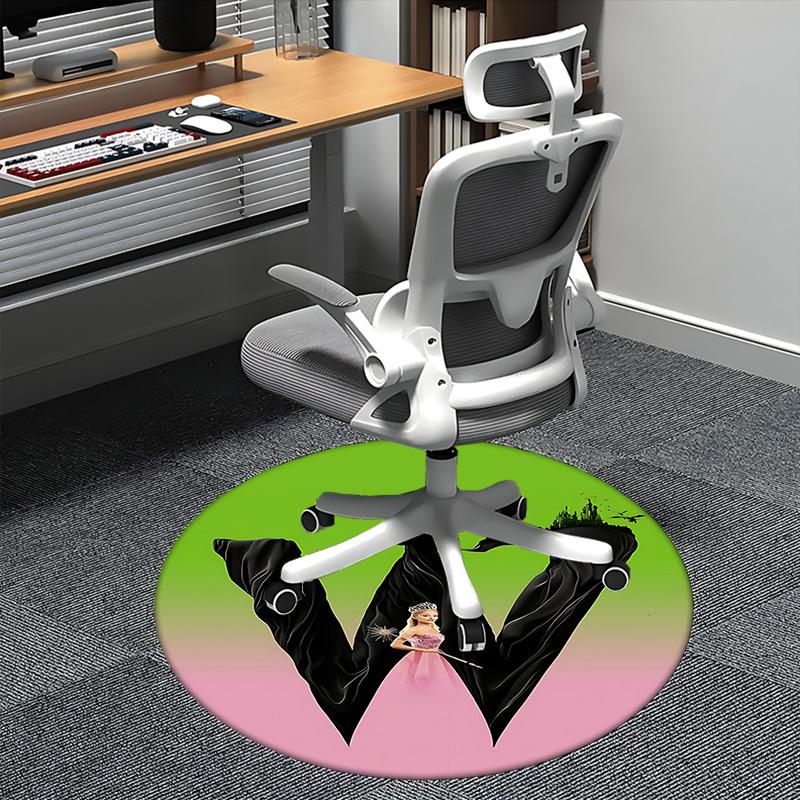

Wizard of Oz,Witch Print Chair mat Round Rug Office carpet, Machine Washable, Non slip, Suitable for Living Rooms, Bedrooms 80cm