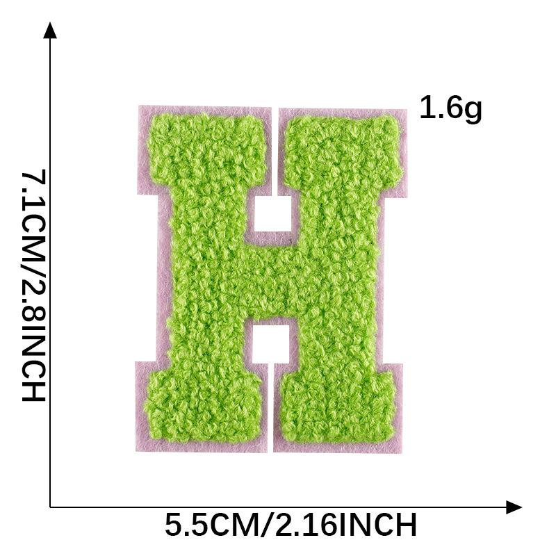 Diy Patch Sticker Letter Towel Embroidery Cloth Sticker Multi-Color Cloth Label Clothing Accessories Badge Embroidery Sticker