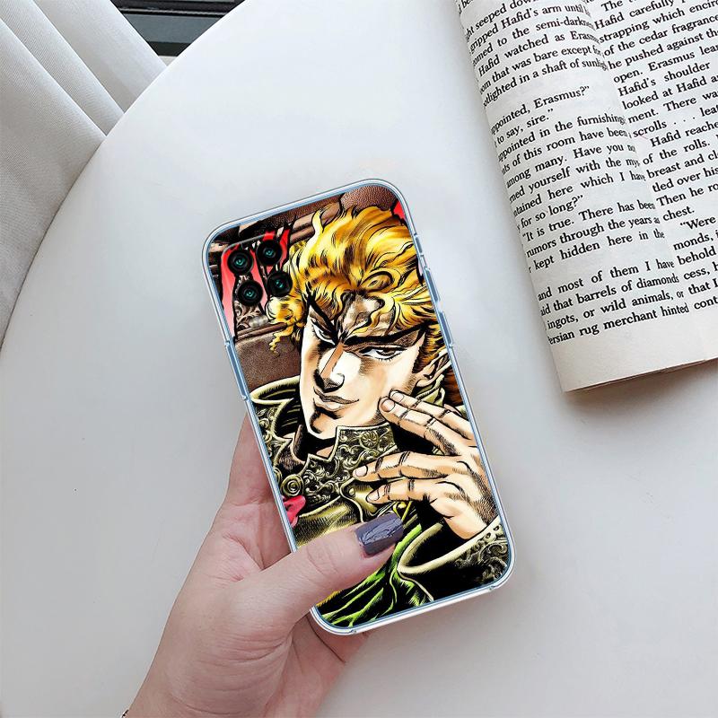 BH31 JoJo's Bizarre Adventure Transparent Phone Case for Motorola Moto G7 G8 G9 G84 G85 G73 G24 G15 Z2 Play Power Plus