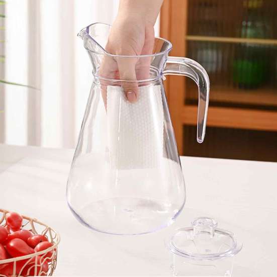 Cold Beverage Pitcher with Spout Spill-Proof Lid Large Capacity Water Jug for Ice Tea Lemonade Juice Outdoor Water Dispenser for Parties Home Office