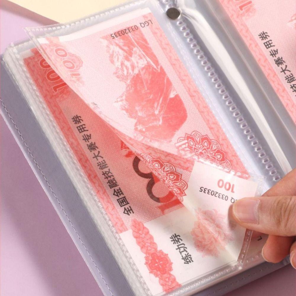 With Password Lock Saving Money Notebook PU Leather Budget Saving Book