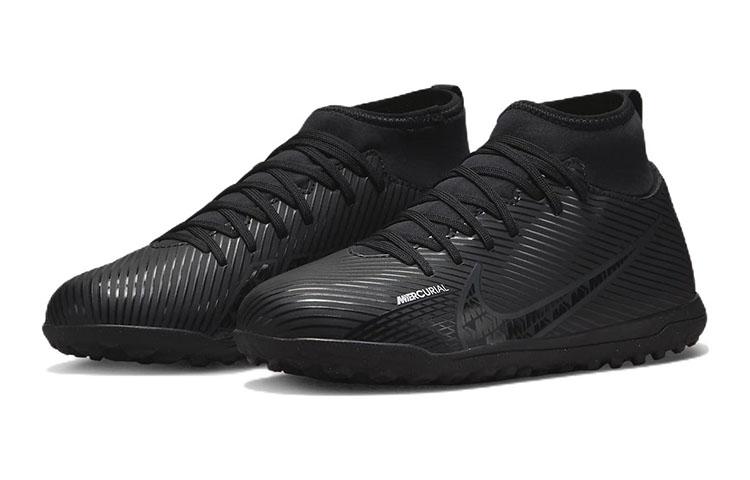 Nike Mercurial Superfly 9 Club TF GS 'Black Dark Smoke Grey' DJ5954-001
