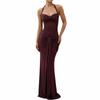 Frühling Neue Damenbekleidung Einfarbige Französische Kleider Hohes Gefühl Temperament Elegant Schlankes Kleid