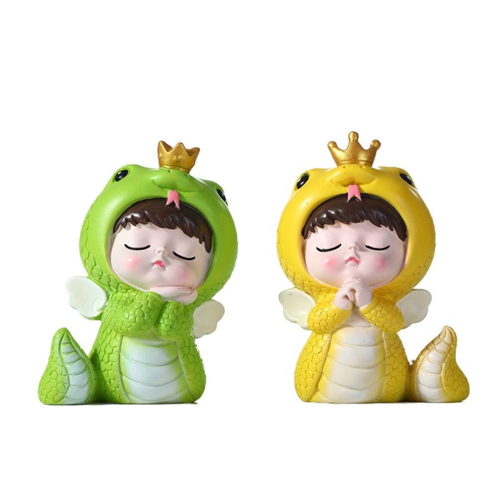 Traditionelle Tierkreiszeichen Schlangenfigur Klein Mini Schlangen-Ornament Mikro-Landschaftsdekorationen