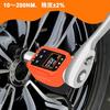 ATsafepro 1/2" Digital Torque Meter 10-200 Nm, 1/2" Drive + 3/8" & 1/4" Adapter, ±2% Accuracy, 5 Units, Preset Torque Wrench Tool, for Automotive Repa