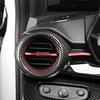 Carbon Fiber ABS Dashboard Air Vent Outlet Cover Trim For Chevrolet Trax 2024