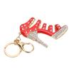 Rhinestone Keychain High Heeled Shoe Shape Cute Jewelry Bag Purse Pendant Accessories