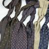 Men's Formal Arrow-Shaped Tie - Italian Handmade Rolled Edge, Three-Fold Pleat, Perfect for Weddings & Suits