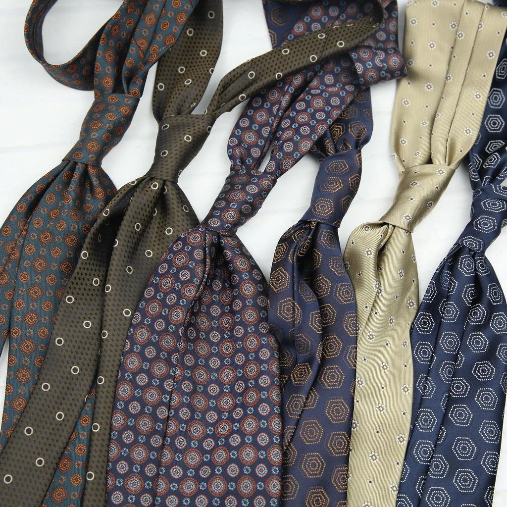 Men's Formal Arrow-Shaped Tie - Italian Handmade Rolled Edge, Three-Fold Pleat, Perfect for Weddings & Suits