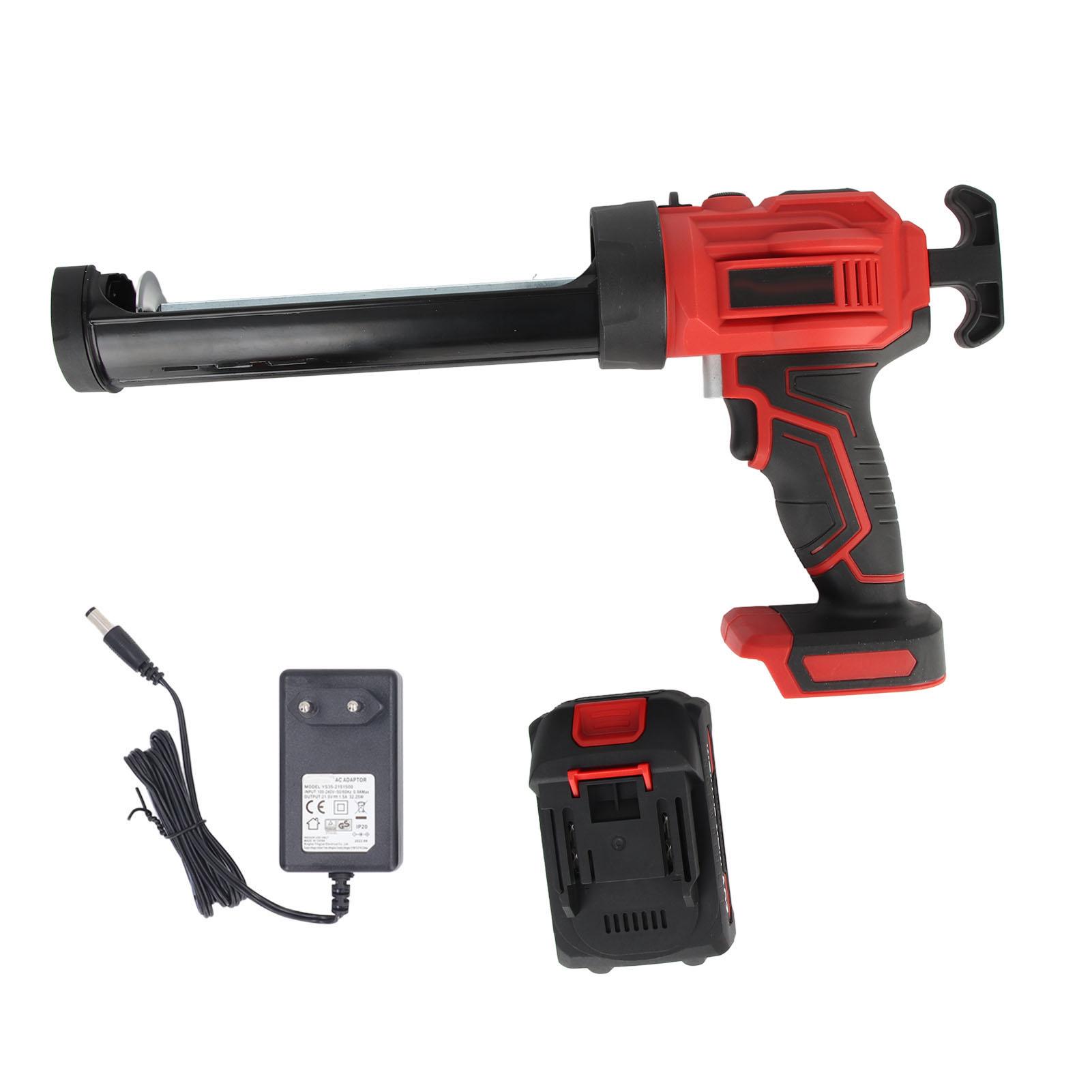 

Беспроводной пистолет для герметика Электрический пистолет для герметика с батарейным питанием и светодиодной подсветкой для картриджей с герметиком 10 унций