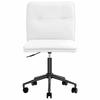 VidaXL Dining Chair White Faux Leather, Chair, Living Room Chair, Accent Chair, Kitchen Chair, Seat At 4101325