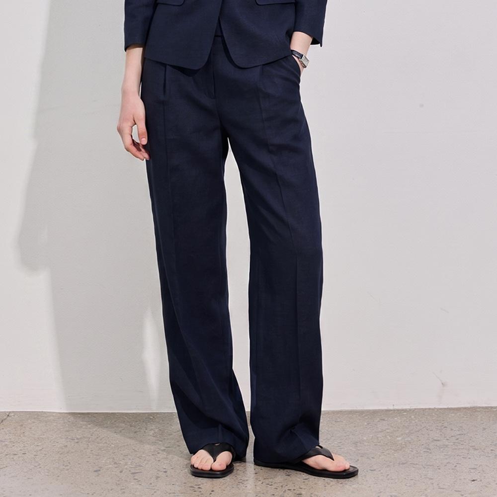 Hiikeu Modern Natural-Fit Slacks_Navy