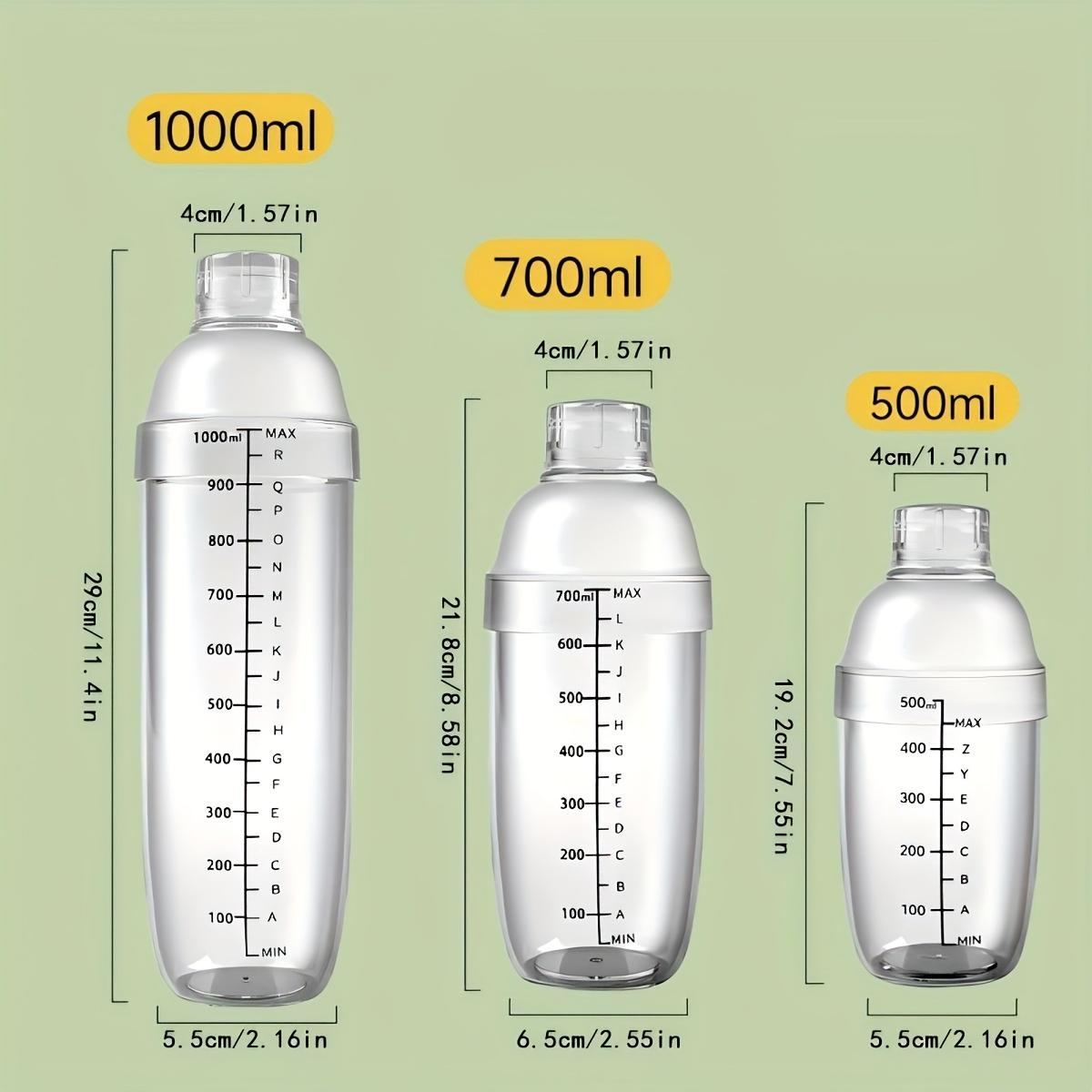Thickened Hand-Shaken Shaker Cup | Homemade Milk Tea Set | Manual Lemon Tea Tools | Reinforced Roostertail Shaker Set 0.5L