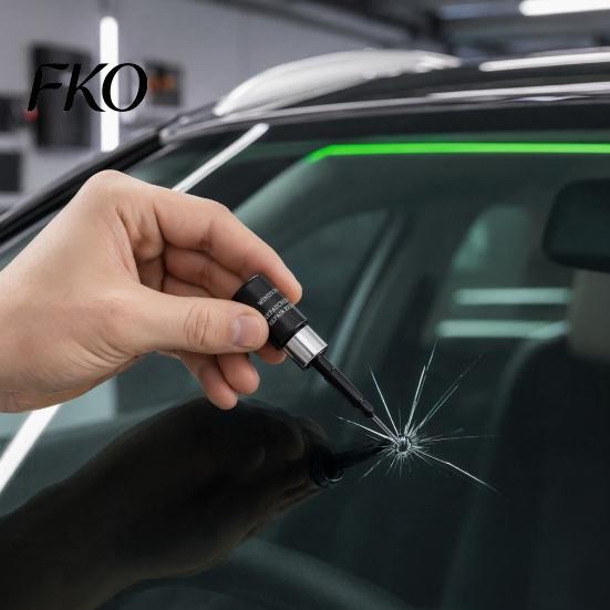 Clear Resin Windshield Repair Chip Kit, Car Crack Kit for Glass Repair, Automotive DIY Tool Small Chips Star Bullseye Do It Yourself Fix