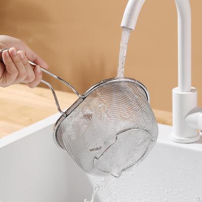 Deep Fry Basket ,Spaghetti Strainer Basket, Stainless Steel Drain Food Colander for Salads