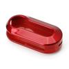 Gloss Red Key Fob Shell Cover For FIAT 500 Abarth 3-Button Folding Key 2007-