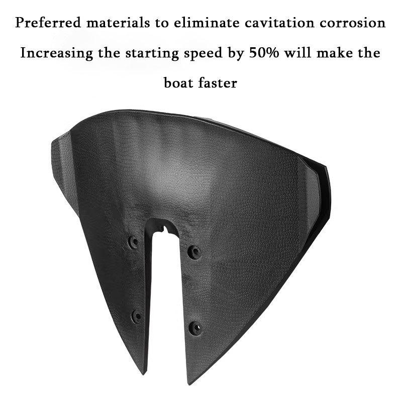 Universal Outboard Motor Hydrofoil Stabilizer Planing Fin Tail Plate | Boat Engine Trim Plate for Faster Planing & Stability