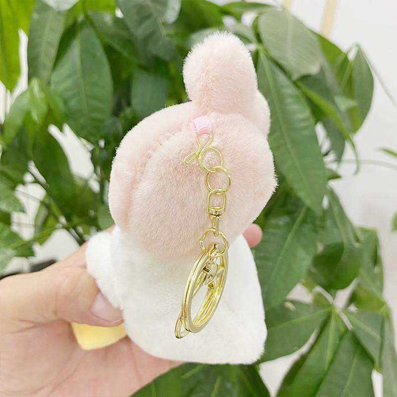 Plush Short Unique Duck Toy Keychain Adorable Cartoon Animal Doll Gift For All Ages