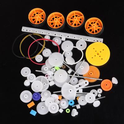 78 piezas Caja de cambios juguete robot motor engranaje de plástico accesorios modelo DIY