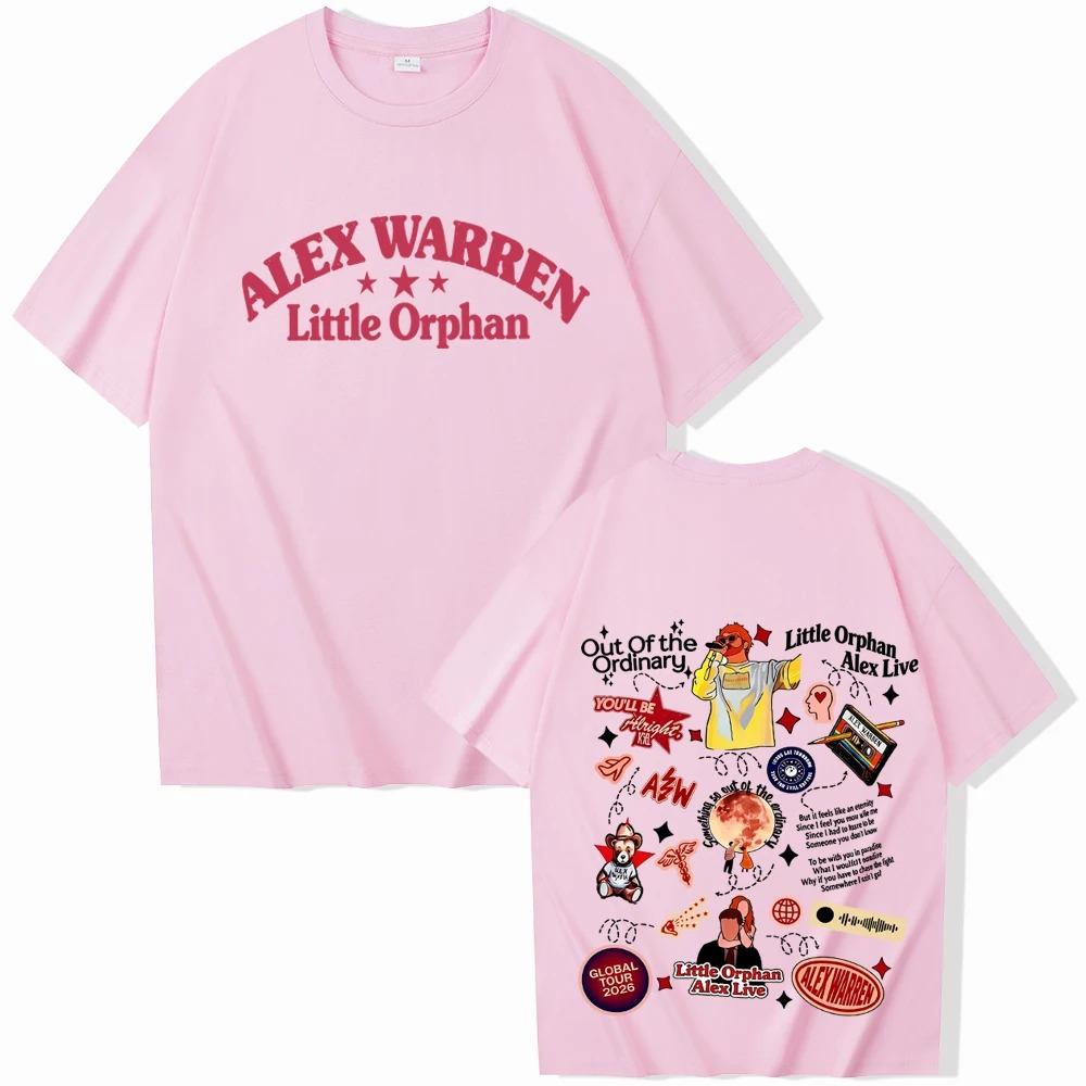 Alex Warren Tour 2026 T-shirt Man Woman Harajuku Short Sleeve O-neck Casual Shirt Hip Hop Streetwear Oversized Tshirt