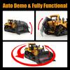 Huina1:Bulldozer télécommandé 16 1554 11 canaux, véhicule électrique robuste pour enfants, jouet, cadeaux pour enfants