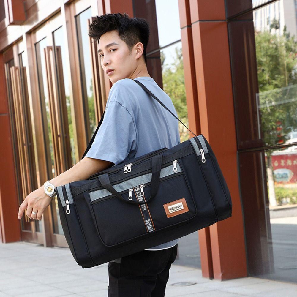 Holdall Carry on Luggage Bag WaterProof Fitness Training Bag Men Oxford Travel Duffel Bag Outdoor