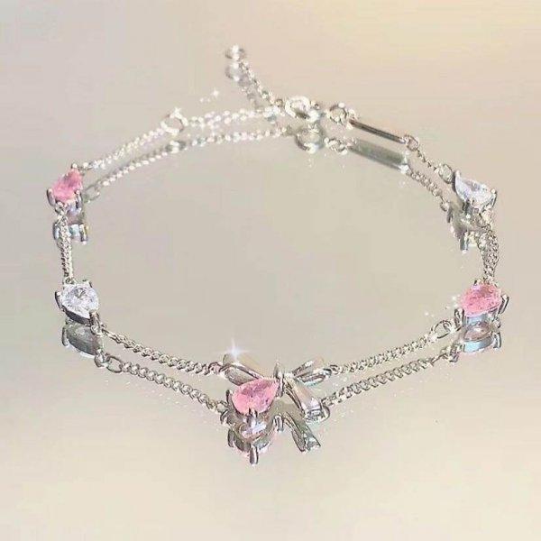 

Luxury Zircon Rhinestone Flower Bracelet For Women Bangle Adjustable Wedding Party Fashion Jewelry Gift Adjustable