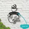 Metal Wall Art Coffee Bar Sign Laser Cut Kitchen Decor Gift for Coffee Lovers Custom
