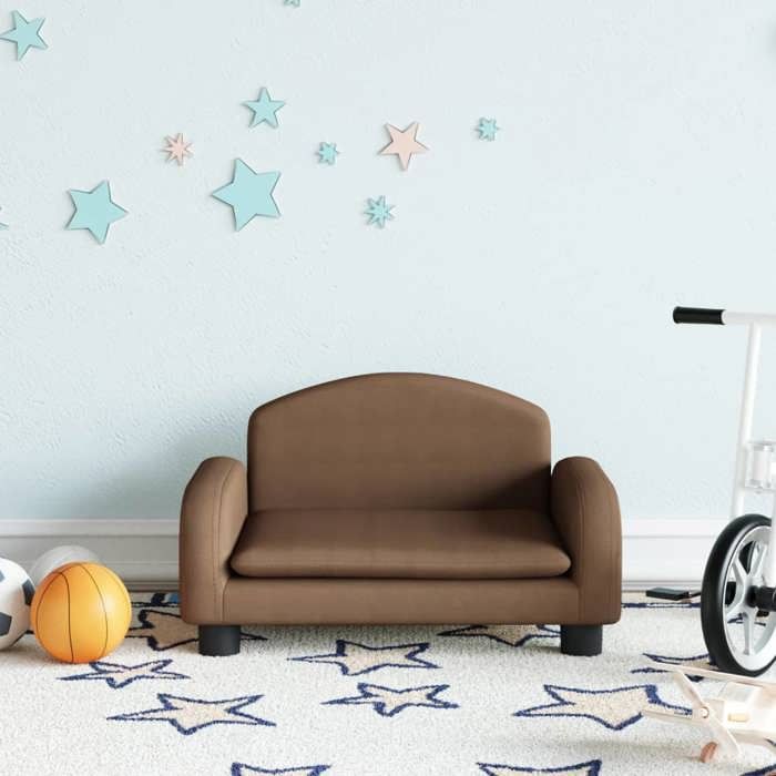 VidaXL Children's Sofa Brown 50x40x30 Cm Fabric, Mini Sofa, Mini Sofa-chair, Mini Sofa for Children, Sofa of 3196371