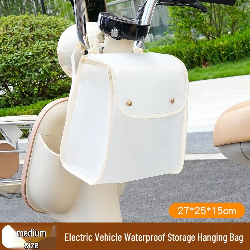 Waterproof Electric Bike Handlebar Bag - Large Capacity Helmet & Front Storage Pouch