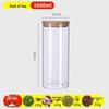 Food-Grade Borosilicate Glass Tea Canister for Coffee, Flower Tea, and Powder - Moisture-Proof Storage Jar