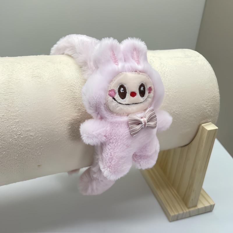 1pc 3D Plush Headband Labubu Plush Wash Face Headband High Headed Artifact
