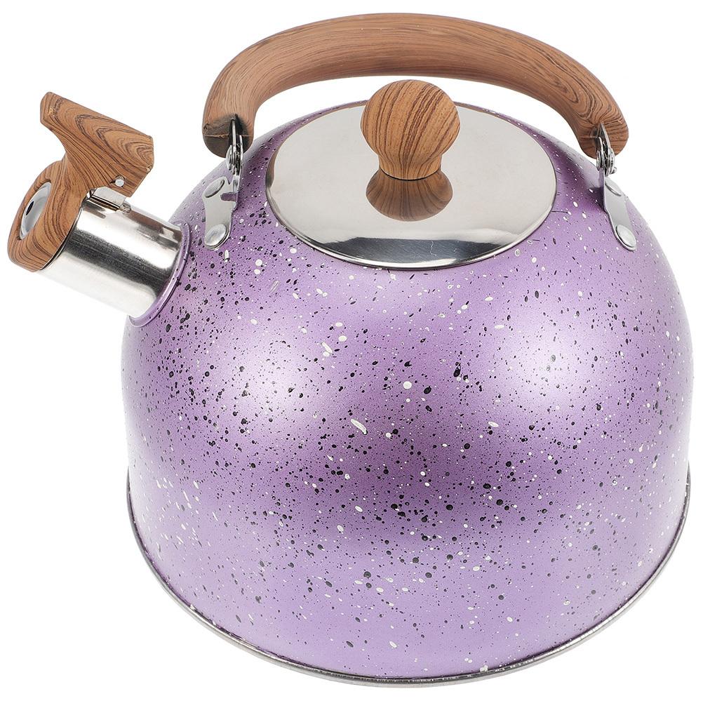 Stainless Steel Whistling Tea Kettle 2.5L Kitchen Water Boiling Pot For Induction Stove Gas Camping Portable Sounding