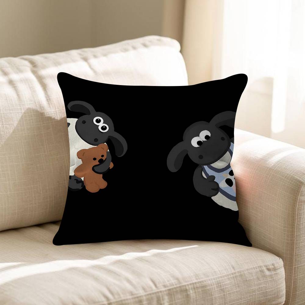 SShaunSthe Cute Ssheepp Cushion Cover Inches Farmhouse Decor Home Throw Pillow Covers For Couch Decorations