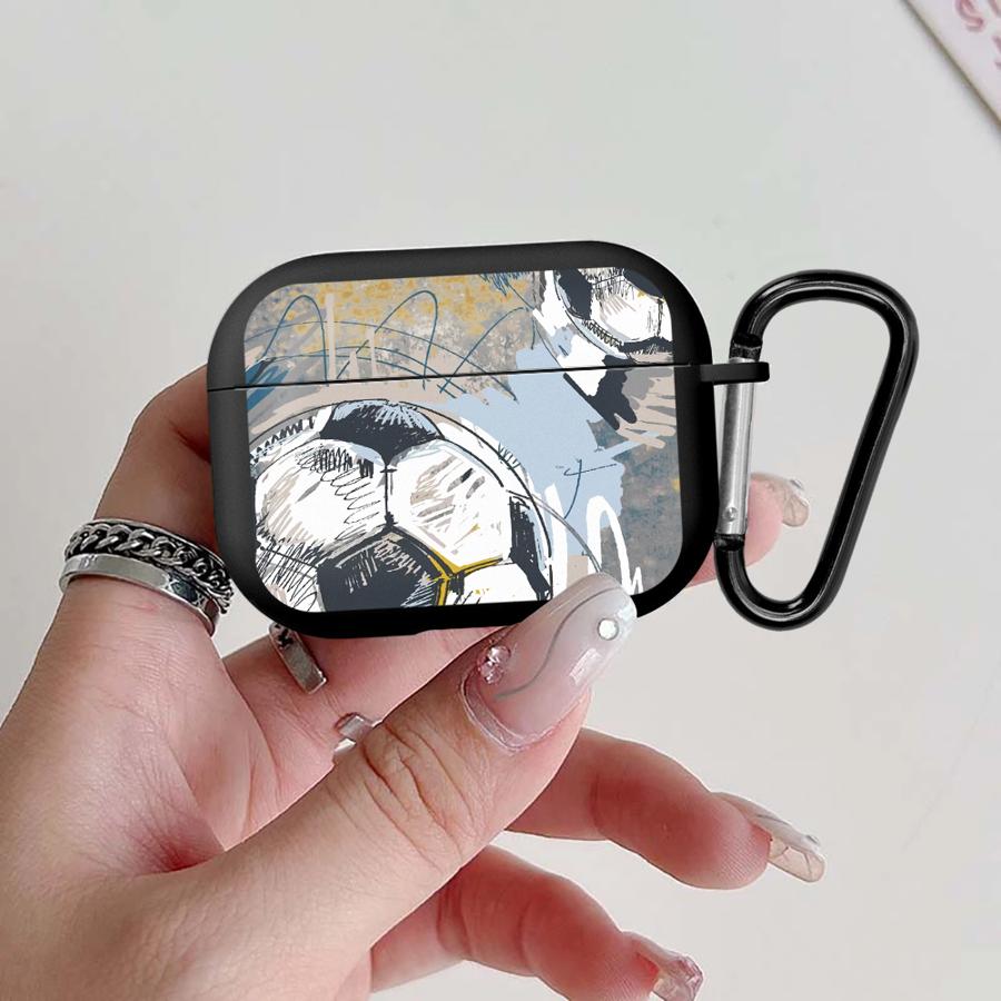 

Case For Airpods 1 Pro3 3 4 Pro 2 Pro2 Earphone Cases Cover Cartoon Football Airpods 1