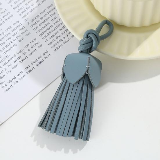 Fusk Läder Tofs Hängande Prydnad DIY Hantverk Tillverkning Vintage Tofs Hänge Väska Plånbok Bil Nyckelring Skolväska Hängande Dekoration