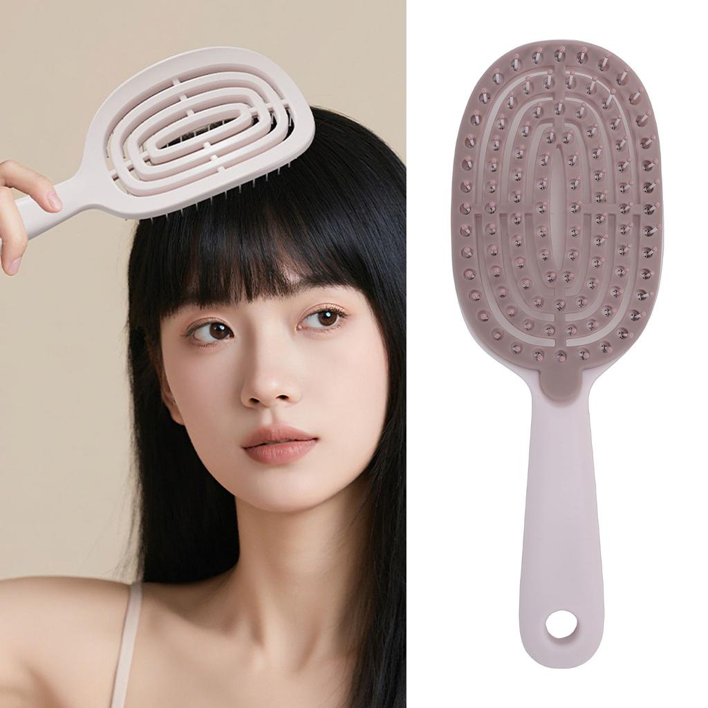 Self Cleaning H  Brush Quick Dry Breathable Vented Detangling Brush with   Cleaning Design