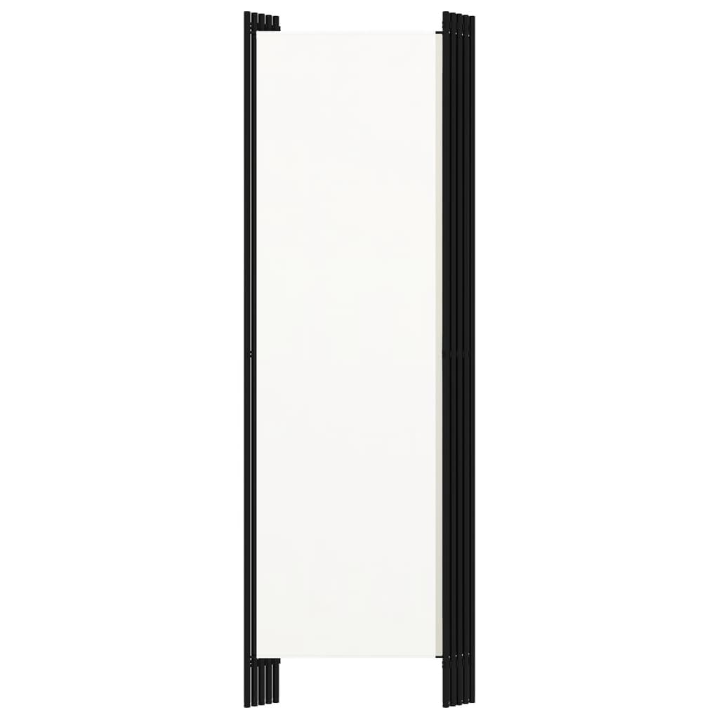 vidaXL 5-tlg. Raumteiler Weiß 250x180 cm