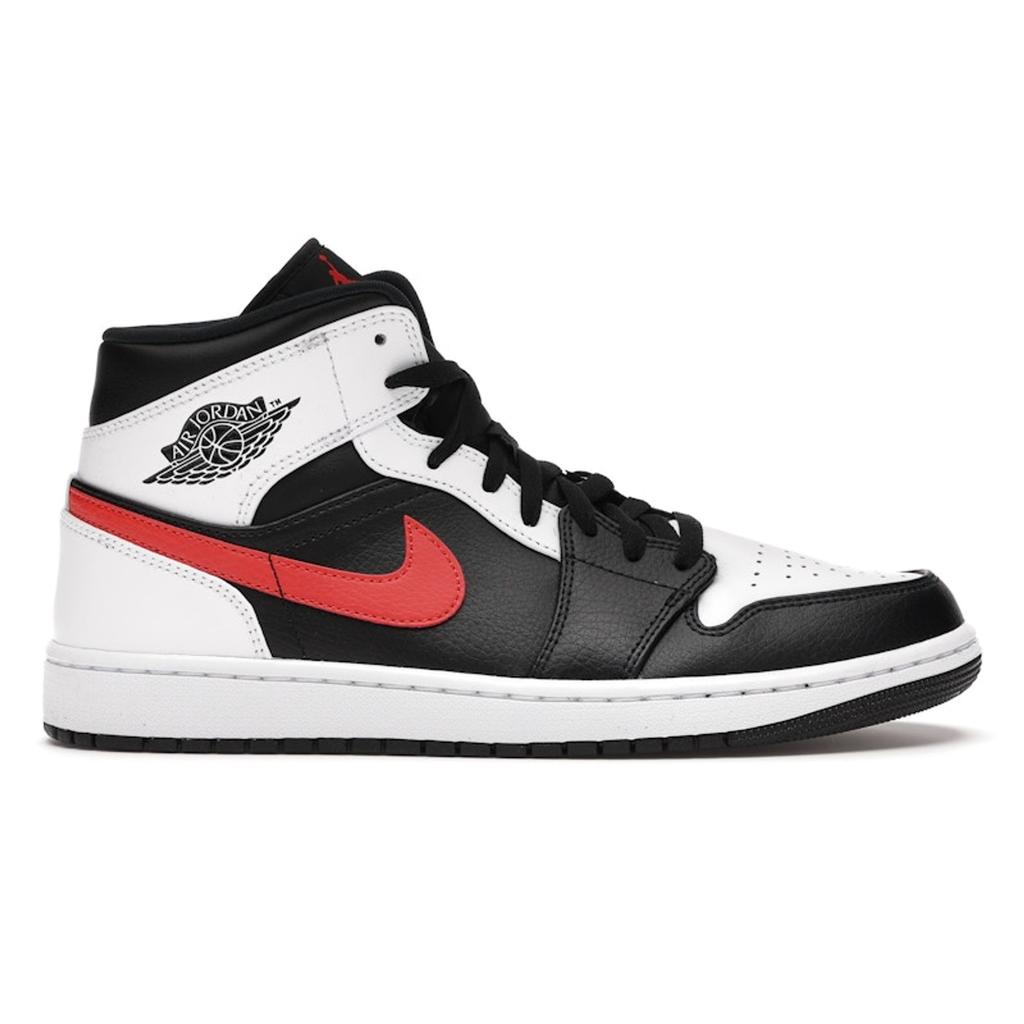 Air Jordan 1 Mid Chile Red Unisex Sneakers White Black 554724-075