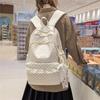 College-Stil Wellenpunkt Student Schulrucksack Damen Spitze Rucksack