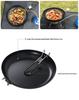 Portable Non-Stick Iron Frying Pan for Outdoor Camping and BBQ