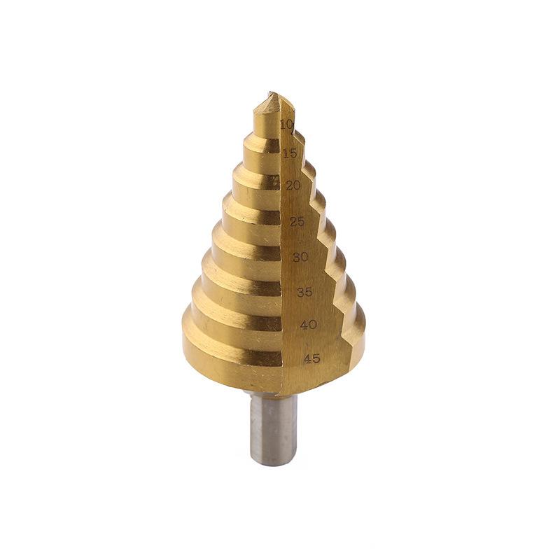 10-45mm HSS 4241 Step Drill with Triangle Shank & Straight Groove