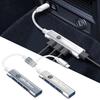 FKZLV1 4 In 1 Car USB HUB Charger Power Cable Type C Car Accessories For Alfa Romeo Giulia Stelvio Giulietta 156 159 147 Mito Tonale