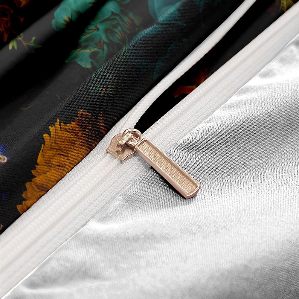 Färgglada blommor Påslakanset King Queen Dubbel Full Twin Enkel Storlek Sänglinneset